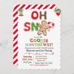 Invitation Oh Snap pain d'épices Baby shower biscuit Invitati
