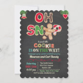 Invitation Oh Snap pain d'épices Baby shower biscuit Invitati (Devant)
