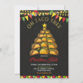 Invitation Oh Taco Tree Christmas Fiesta Mexican Party (Devant)