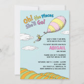 Invitation Oh, The Places She'll Go! - Premier Anniversaire (Devant)