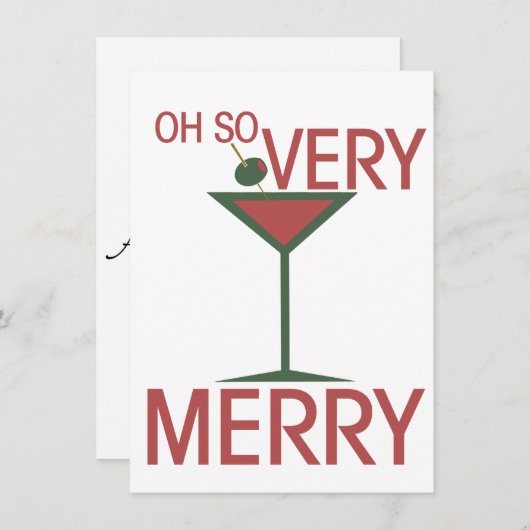 Invitation Oh, très joyeux Noël (Devant / Derrière)