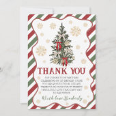 Invitation Oh What Fun Birthday Thank You Card (Devant)