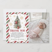 Invitation Oh What Fun Birthday Thank You Photo Card (Devant)