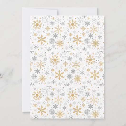 Invitation Oh What Fun Blue Festive Diner fêtes (Dos)