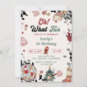 Invitation Oh What Fun Christmas Disco Ball Anniversaire (Devant)