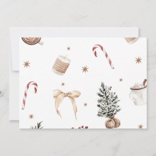 Invitation Oh What Fun Christmas First Birday Photo (Dos)