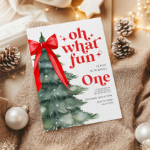 Oh What Fun Christmas Tree 1er Anniversaire