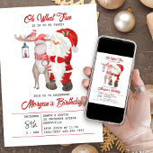 Invitation Oh What Fun Cute Kids Noël Anniversaire Fête