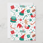 Invitation Oh What Fun Elf Noël 1er Anniversaire fête (Dos)