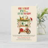 Invitation Oh What Fun It Is to Sip! Holiday Cocktail Party (Debout devant)