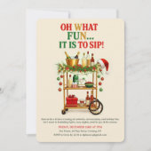 Invitation Oh What Fun It Is to Sip! Holiday Cocktail Party (Devant)