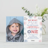 Invitation Oh What Fun Juillet 4 Américain 1er Anniversaire (Debout devant)