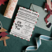 Invitation Oh What Fun Newspaper Christmas Party