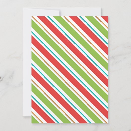 Invitation Oh What Fun Noël 1er anniversaire (Garçon) (Dos)