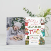 Invitation Oh What Fun Noël 2e anniversaire Photo (Debout devant)