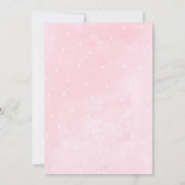 Invitation Oh What Fun Rose & Gold Winter Sleigh Anniversaire (Dos)