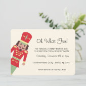 Invitation "Oh What Fun" Soldier Joueur| Fête de Noël (Debout devant)