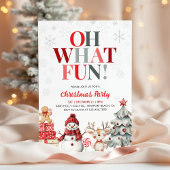 Invitation Oh What Fun Winter Wonderland Christmas Party