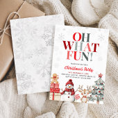 Invitation Oh What Fun Winter Wonderland Christmas Party