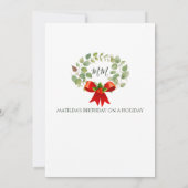 Invitation Oh What Fun Wreath Christmas Birthday Party Invit (Dos)