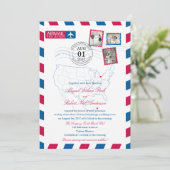 Invitation Ohio to Mexico Airmail | MARIAGE (Debout devant)