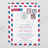 Invitation Ohio to Mexico Airmail | MARIAGE (Devant / Derrière)