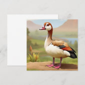 Invitation Oie égyptienne par eau (Devant / Derrière)