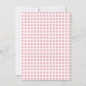 Invitation Oie-mère rose et Baby shower Gosling (Dos)