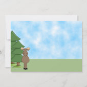 Invitation Oie mignonne et animaux Cabines des bois Anniversa (Dos)