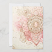 Invitation Oiseau arc-en-ciel à l'aquarelle et plumes Boho An (Dos)