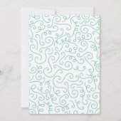 Invitation Oiseau Baby shower de cygnes avec coEd de couronne (Dos)