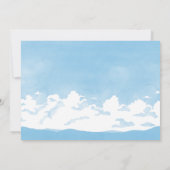 Invitation Oiseau bleu (Dos)