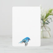 Invitation : Oiseau Bleu Du Bonheur (Debout devant)