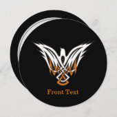 Invitation Oiseau celtique (Devant / Derrière)