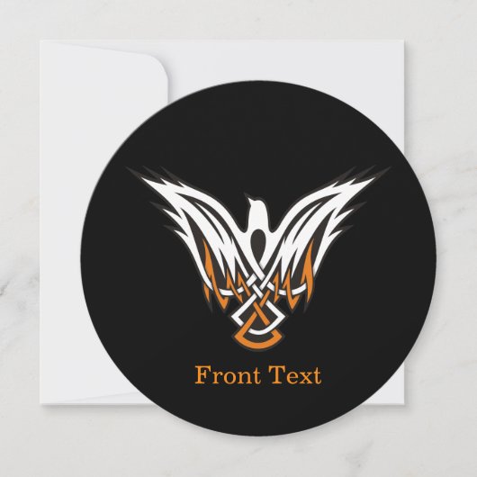 Invitation Oiseau celtique (Devant)