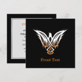 Invitation Oiseau celtique (Devant / Derrière)