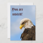Invitation Oiseau d'aigle à tête blanche (Devant)