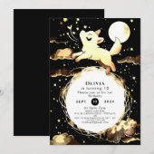 Invitation Oiseau de loup hurlant (Devant / Derrière)