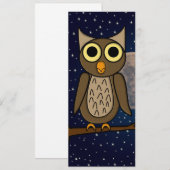 Invitation Oiseau de nuit (Devant / Derrière)