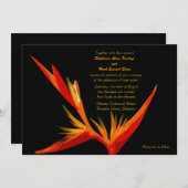 Invitation Oiseau d'invitation de paradis (Devant / Derrière)