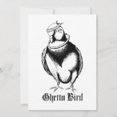 Invitation Oiseau du Ghetto (Devant)