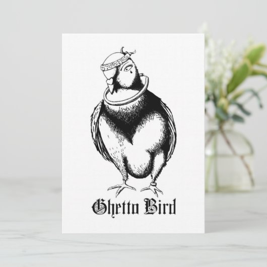 Invitation Oiseau du Ghetto (Debout devant)