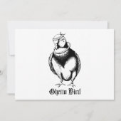 Invitation Oiseau du Ghetto (Dos)