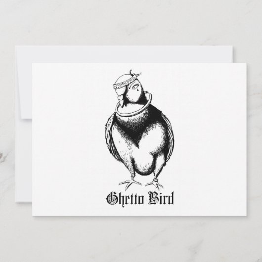 Invitation Oiseau du Ghetto (Dos)