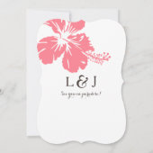 Invitation Oiseau du Paradis Mariage de fleurs tropicales Inv (Dos)