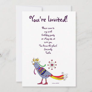 Invitation Oiseau du Parti, art populaire ukrainien par Vera