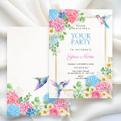 Invitation Oiseau floral esthétique 