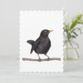 Invitation Oiseau noir (Turdus Merula) (Debout devant)