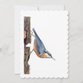 Invitation Oiseau Nuthatch (Sitta Europaea) (Devant)
