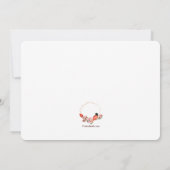 Invitation Oiseau rouge (Dos)